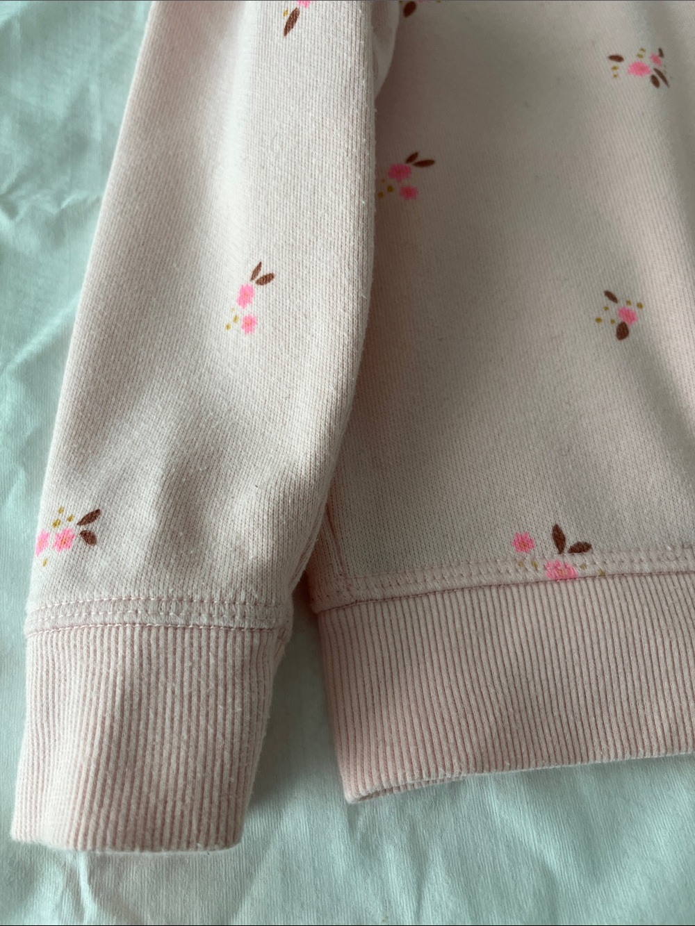 Girls' Pink Floral Crewneck Sweatshirt size 3T
